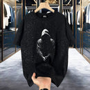 2025 Summer New Pure Cotton Versatile Casual Short Sleeve Trendy Loose Half Sleeve Round Neck T-shirt Men
