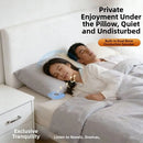 Bluetooth 5.4 Under Pillow Bluetooth Speaker Sleep Aid Bone Conduction Sound Machine TF Card Support Ultra-Thin