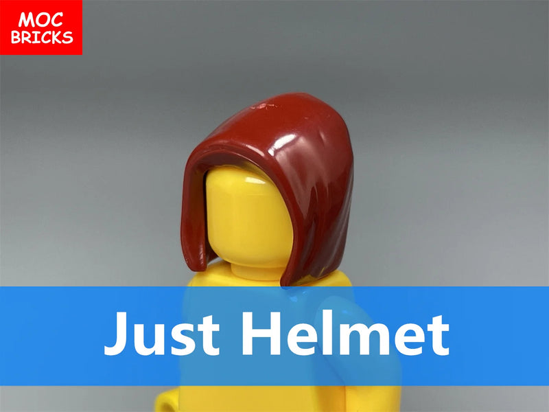 10pcs/lot MOC Bricks Hat Helmet Headgears Accessories Figure Parts Building Blocks Chilren's Toys Kids Gifts