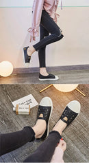 Comemore Summer Leather Women Casual White Vulcanized Shoes Sneakers Comfortable Flats Fashion 2022 Women's Slip-on Shallow Shoe