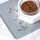 Pet Placemat Non-slip Silicone Food Pad Small Animal Bowl Mat for Living Room Bedroom, Black