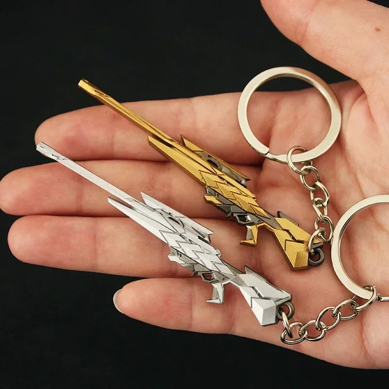 Valorant Weapon Keychain Reaver Karambit Vandal Prime Champions Skins Samurai Sword Pocketknife Weapon Model Gifts Toys for Boys
