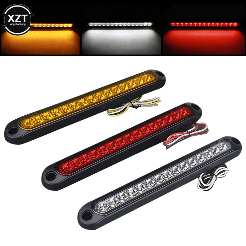 Ultra-thin LED Tail Light 15 LED 24 V 12 V truck trailer Side light Brake Light Red Yellow White for Pickup Truck Taillight