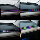 Auto-LED-Ambientebeleuchtung USB 64 Farben Acrylstreifen 110cm Vollfarben RGB Auto Innenraum Versteckte App Fernbedienung Atmosphäre Lampe