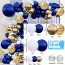 Blue Silver Macaron Balloon Garland Arch Kit Wedding Birthday Party Decoration Confetti Latex Balloons For Girls Baby Shower