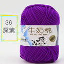 2Pcs Milk Cotton Knitting Yarn Soft Warm Yarn for Hand Knitting Worsted Crochet Threads Wool Line for Handmade