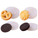 DIY Mini Cream-filled Cookies Design Silicone Mold  Handmade Fondant Biscuits Mould Cake Decorating Tools Baking Accessories