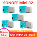 Sonoff Mini R2 Wifi Smart Switch MINIR2 2-Wege-Module eWeLink APP DIY-Schalter Drahtlose Fernbedienung Funktioniert mit Alexa Google Home