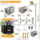 The Hearthkeeper | Portable Stainless Steel Tent Stove with 7-Pipe Chimney System