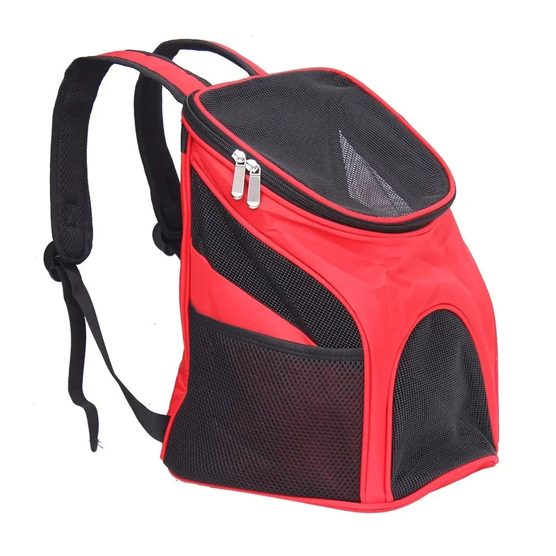 Pet Dog Carrier Backpack Bag Pet Outdoor Cat Carrier Bagpack Portable Zipper Mesh Backpack Breathable Dog Bag Supplies