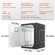 The Verdant Vault | Professional 600D-2000D Hydroponic Grow Tent System
