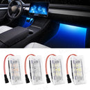 Car LED Atmosphere Foot-Well Lights For Tesla Model 3 Y S X Ultra-bright Interior LED Lighting Floor Door Puddle Decorative Lamp