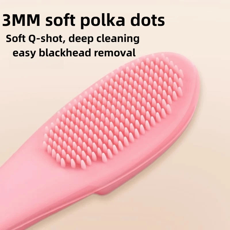 Silicone Nose Brush Facial Pore Cleaner Portable Blackhead Double-sided Massage Brushes Beauty Cleaning Tool Facial Nasal Scrub