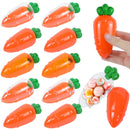 3/6Pcs Easter Plastic Carrot Candy Box Creative Clear Gift Boxes Easter Party Decorations for Home Kids Birthday Favors Supplies
