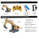 RC Car Children Toys Remote Control Alloy Car Toys For Boys Radio Control Excavator Dump Truck Bulldozer Electric Car Kids Gifts