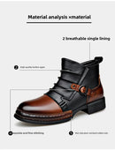 The Iron Archive | Men's Retro Zipper Ankle Boots