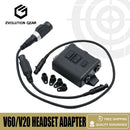 Taktisches U714/U Headset PTT unterstützt mehrere Stecker K / ICON Kopfhöreradapter V20/V60