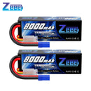 Zeee Lipo 3S 8000mAh Battery 11.1V 100C Hardcase with EC5 Plug for RC Cars Buggy Truggy FPV Drone Racing Hobbies Model Parts