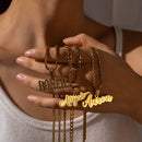 Nextvance Custom Name Necklace For Men Women Personalized Nameplate Stainless Steel Detachable Pendant Father's Day Jewelry Gift