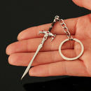 New Baldur Gate 3 Heros Weapon Keychains Metal  Great Sword Model Backpack Pendant Anime Game Decoration Friends Gifts