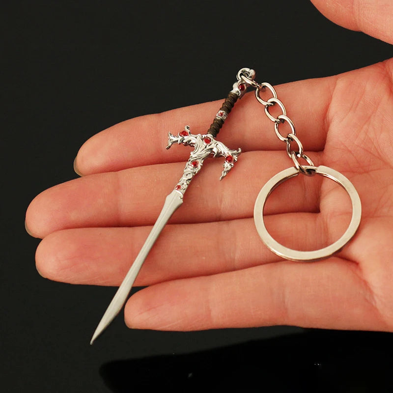 New Baldur Gate 3 Heros Weapon Keychains Metal  Great Sword Model Backpack Pendant Anime Game Decoration Friends Gifts