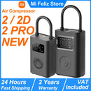 NEU Xiaomi Mijia Tragbarer Luftkompressor 2 / 2D / 2PRO, Luftpumpe 2, Intelligente digitale Reifendruckerkennung Inflator für Auto Fahrrad