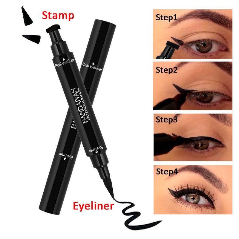 2 In 1 Winged Eyeliner Stamp Eraser seal eyeliner Versatile and long-lasting, waterproof, non-polluting Dropshipping