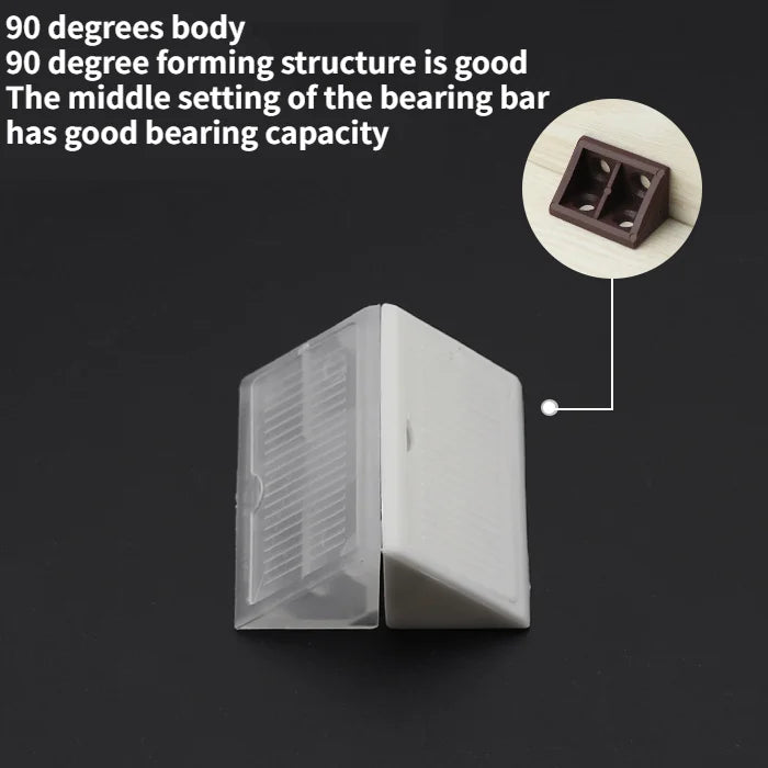 10PCS Nylon plastic corner code 90 degree Angle retainer laminate clothe cabinet reinforcement connector hardware accessories