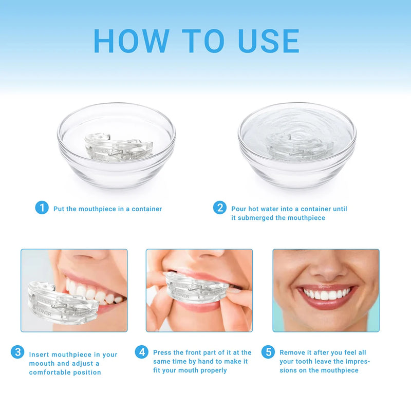 Anti Snoring Mouth Guard Adjustable Anti-Snoring Mouthpiece Sleeping Devices Bruxism Snoring Stopper Improve Sleep Mouthpiece
