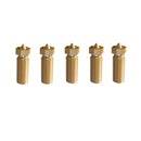 5PCS/Lot Original FLSUN V400 3D Printer Hotend Nozzle  0.4mm/0.5mm/0.8mm Size Brass Print Head Block Double Holes Extruder Part