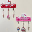 Sanrio Kawaii Hello Kitty Hook Girl Cartoon Dorm Kitchen Bathroom Hanger Towel Umbrella Multifunctional Hook Wall Decoration
