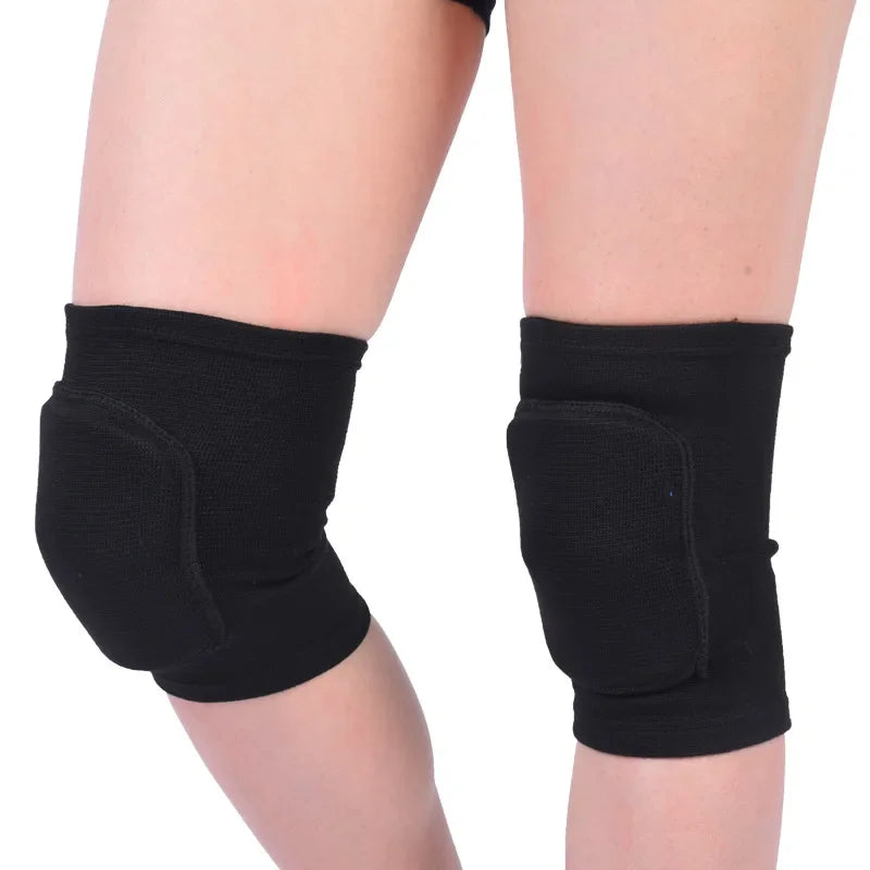 Ice Hockey Sports Knee Pad 1Pair Hockey Equipment Sports Protector Elastic Thicken Sponge Gym Yoga Training Knees Brace Support