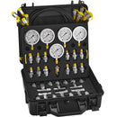 SucceBuy Hydraulic Pressure Test Kit Excavator Hydraulic Test Gauge Set with Carrying Case for Excavator Tractors Machinery