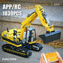 MOULD KING 13112 Technic Auto Spielzeug Der MOC-2513 APP & RC motorisierte Bagger Modell Bausteine Ziegel Kinder Weihnachtsgeschenk