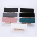 1pc Wooden Base T-Shaped PU Leather / Velvet Bracelet Display Rack Bangle Watch Hairband Jewelry Storage Stand Holder Organizer