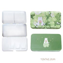 New Empty Watercolor Palette Tin Box Paint Storage Paint Tray Cartoon Rabbit Pattern Aquarela Paint Painting Art Supplies