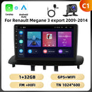 Podofo 8Core 9 ''Car Radio For Renault Megane 3 2009-2014 Multimedia Player Android Auto Carplay BT WIFI 4G Navigation Car Audio