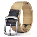 Men'S Belt Fashion Pin Buckle Canvas Belt Casual Women'S Belt Outdoor Climbing Sports Training Belt With Cargo Pants Jeans Belt