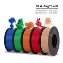 KEEPANG PLA/HS-PLA/PETG/Silk PLA 3D Printer Filament 1.75mm Mix Color 5Rolls High Speed PLA Printinng Material for Bambu Lab