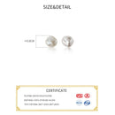 INZATT Real 925 Sterling Silver Irregular Baroque Pearl Stud Earrings For Women Classic Fine Jewelry Minimalist Accessories