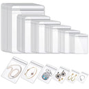 Jewelry Small Self-Sealing Plastic Zip Clear PVC Storage Bags for Storing Bracelets Rings Earrings Organizer (100PCS)