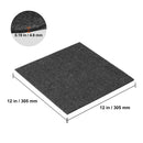 SucceBuy Carpet Tiles Peel & Stick Self Adhesive Carpet Floor Soft Padded Carpet Tiles for Bedroom Living Room Indoor Outdoor
