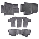 4x Car Floor Mats Liner for Toyota Highlander 2020-2024 7 Seats Rubber TPE