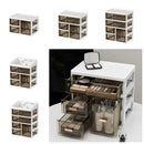 Large-capacity Desk Organizer Storage Box Dust-proof Clear Dormitory Drawer Display Rack Plastic Skin Care Products Shelf