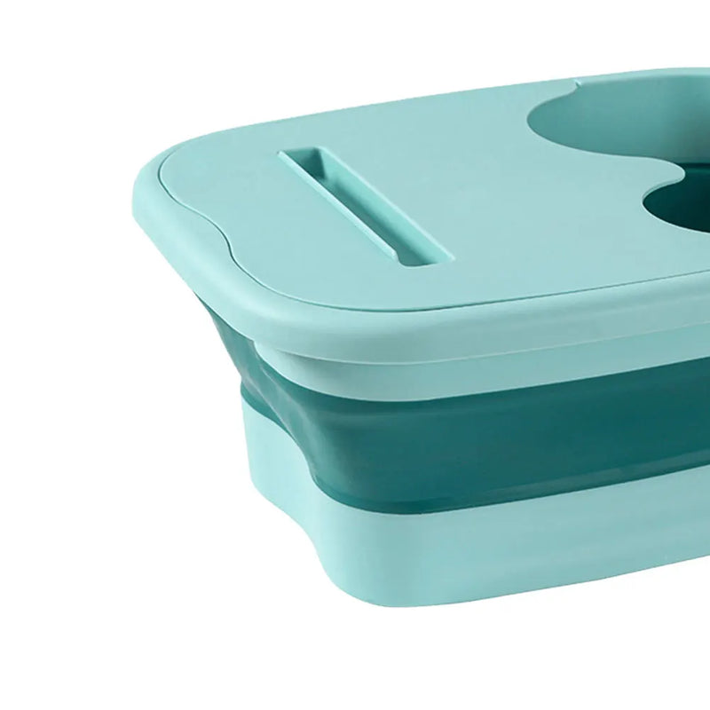 Portable Footbath Massage Bucket Easy To Store Foldable Foot Bath Tray Collapsible Foot Soak Bucket for Soaking Feet