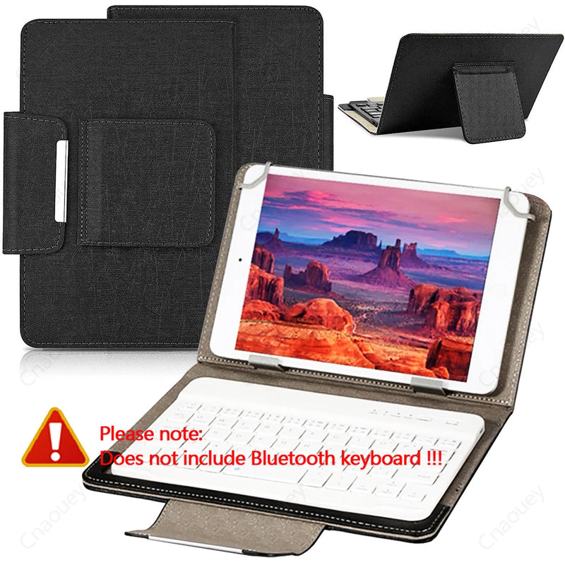 Universal Folio Case for 7-10.1inch Tablet PU Leather Stand Protective Cover Hard PC Back For iPad Samsung Huawei Lenovo Android