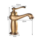 Luxury Europe style antique gold bathroom basin faucet Mixers Taps single handle magic lamp cold and hot water kitchen faucet