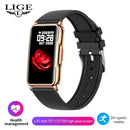 LIGE Fashion Smart Bracelet Women Smartwatch Men Heart Rate Monitor Waterproof Sports Fitness Ladies Smart Watch For Android IOS