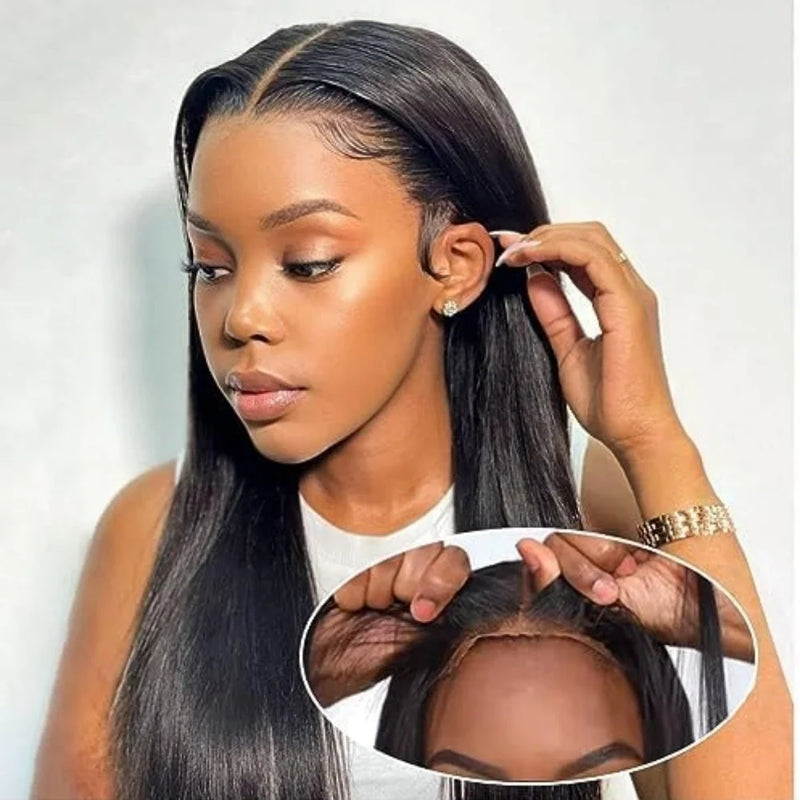 13x6 Lace Front Wig 100% Human Hair Wigs For Women Glueless Wig Hair Pre Plucked Smooth Straight Hair Wig Pre Cut 6x4 5x5 Wig