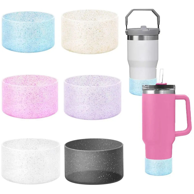 Silicone Bottle Bottom Sleeve Cup Accessories Anti-Slip Water Bottle Pad Heat Insulation Sports Cup Cover for Stanley 12-24oz